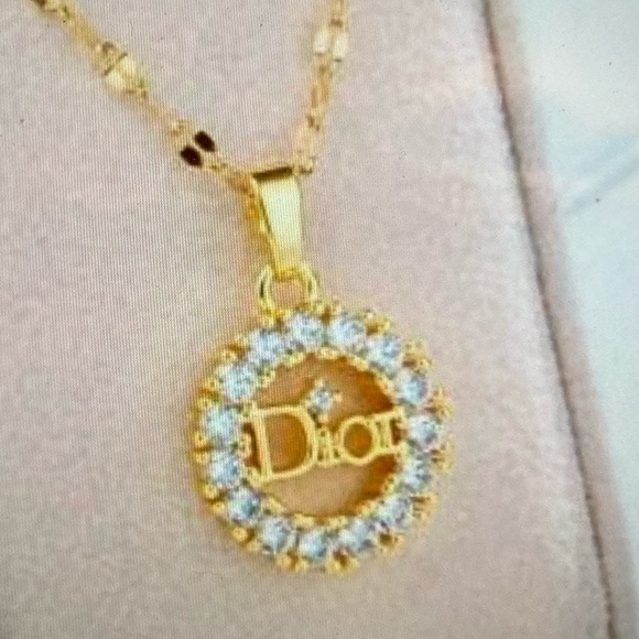 NWOT Dior Gold Necklace #7.1g - Picture 2 of 6